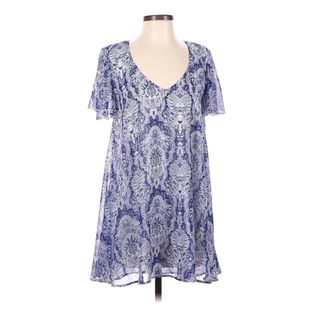 Show Me Your MuMu Casual Paisley Printed Short Sleeve Lightweight Dress Sz S